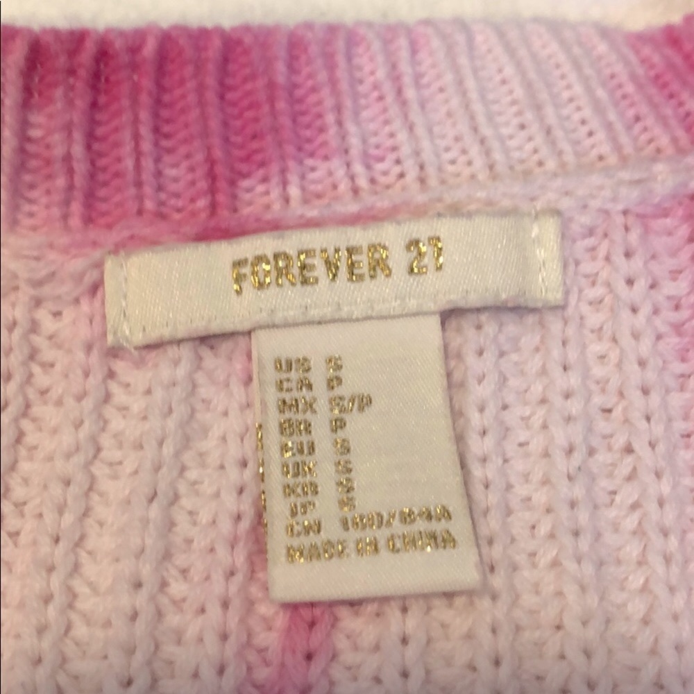 Pink Tie Dye Sweater Size Small - Picture 8 of 10
